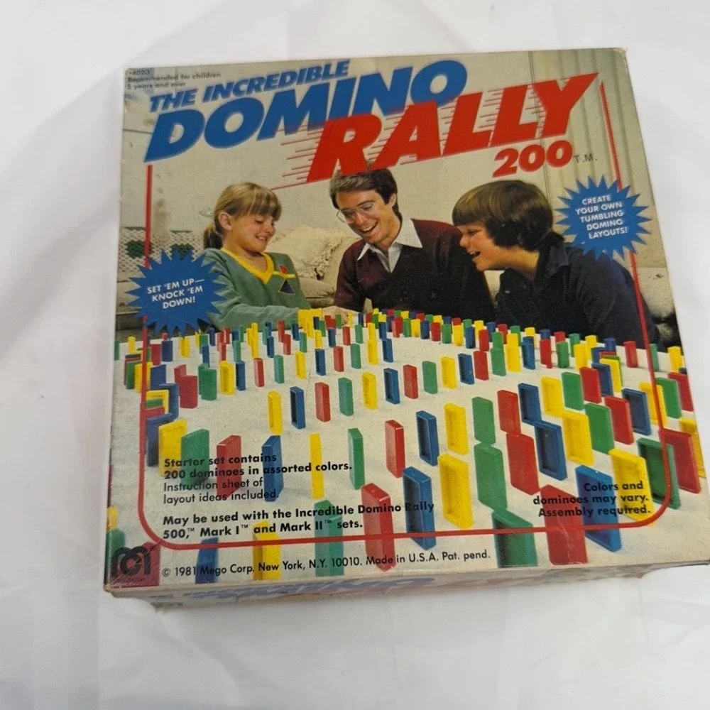 Vintage 1981 Mego The Incredible Domino Rally 200 Starter Set Retro Toy 4020
